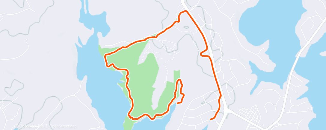Map of the activity, Morning Mountain Bike Ride