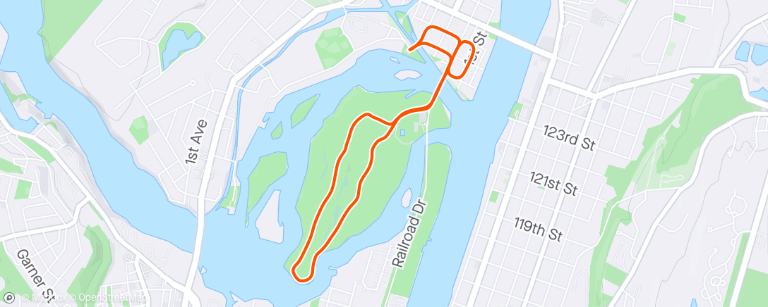 Map of the activity, The Tug Boat Chug 5K