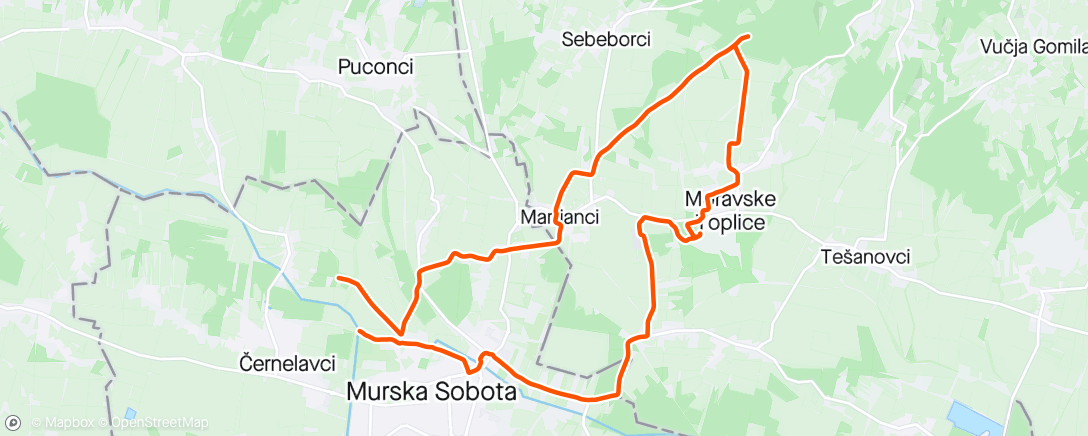 Mapa de la actividad, MTB Test