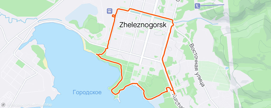 Карта физической активности (Вело прогулка с Татьяной)