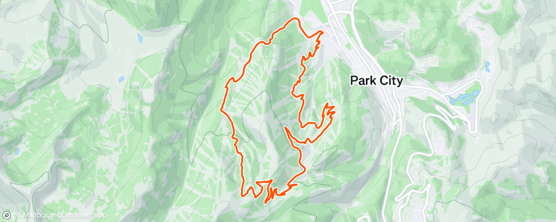Map of the activity, Afternoon Mountain Bike Ride