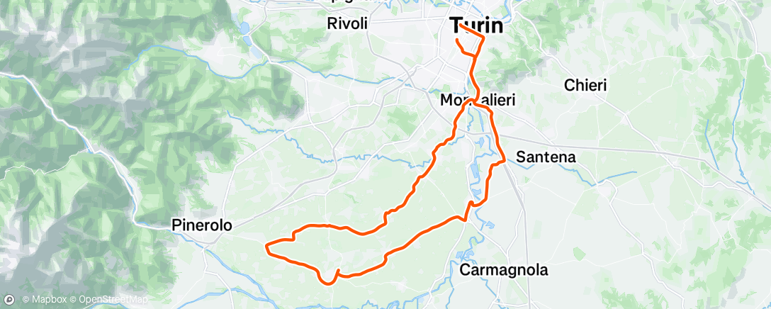 Map of the activity, Polito ride