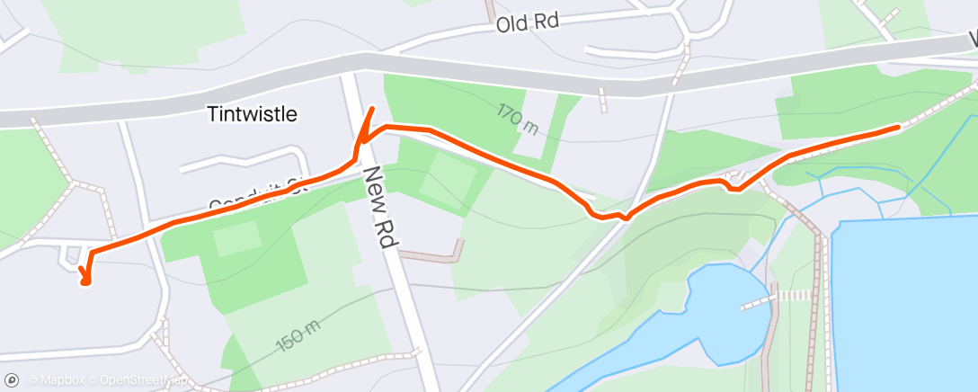 Map of the activity, Cool down walk