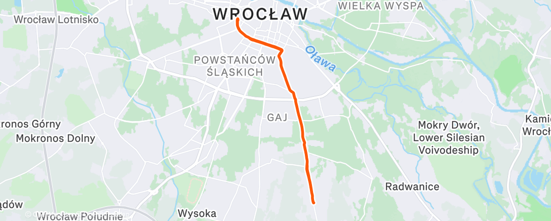 Map of the activity, Morning Gravel Ride