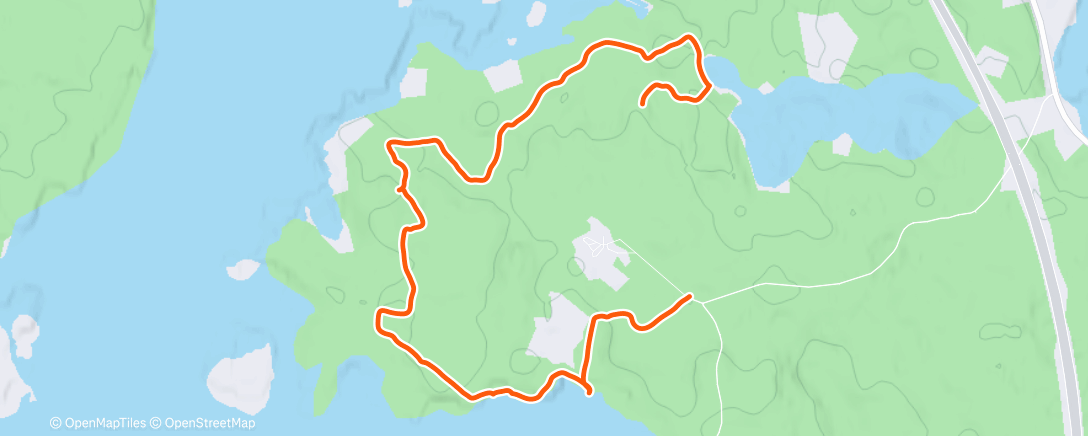 Map of the activity, Afternoon Walk