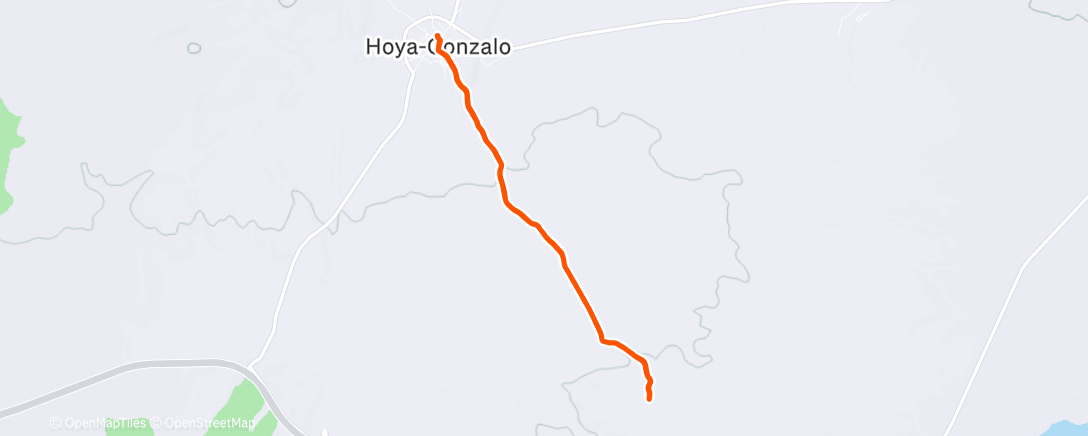 Map of the activity, Carrera de tarde