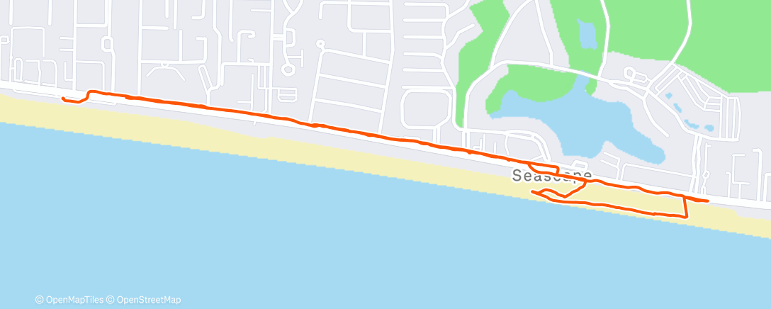 Map of the activity, Morning Run