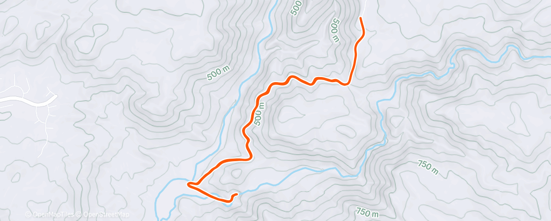 Map of the activity, Morning Run