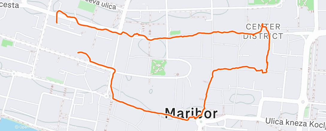 Карта физической активности (Afternoon Walk 🌙)