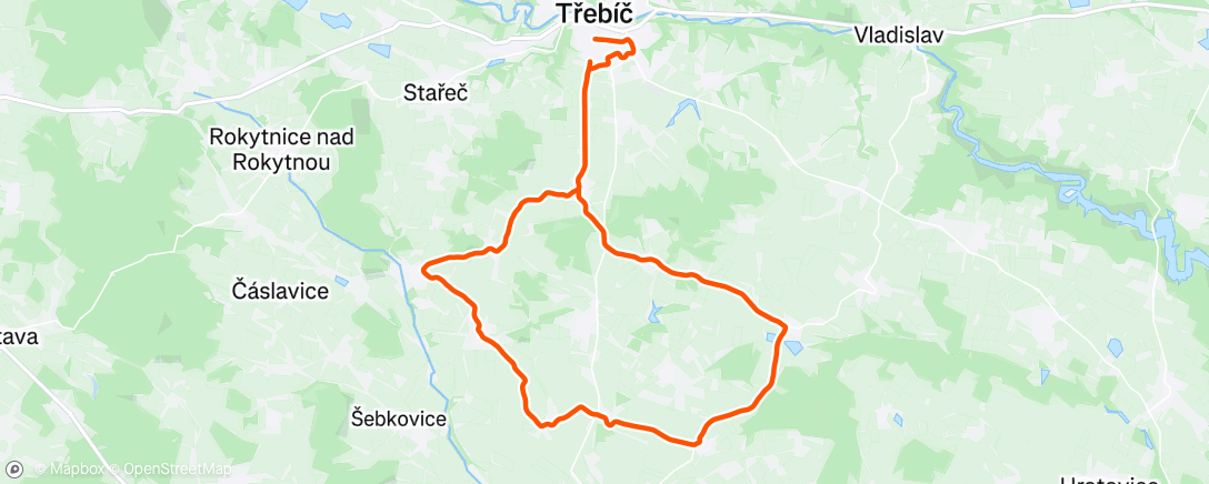 Mapa da atividade, Morning Ride