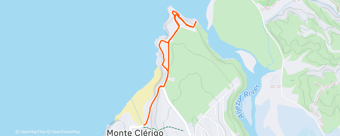 Map of the activity, Afternoon Hike