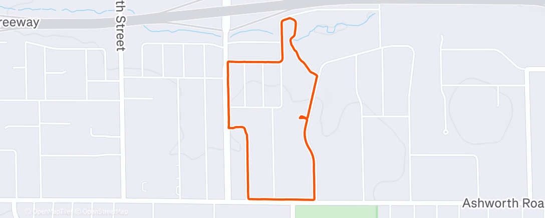 Map of the activity, Afternoon Walk