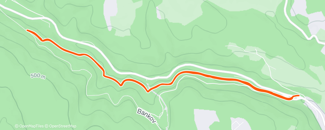 Map of the activity, Morning Run