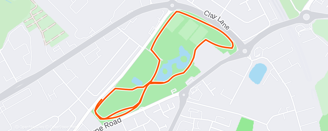 Map of the activity, Morning Run