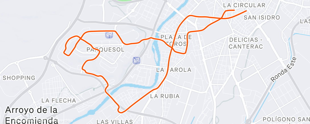 Карта физической активности (Bicicleta por la tarde)