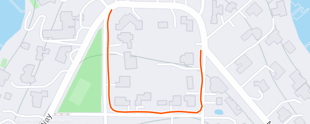 Map of the activity, Evening Walk