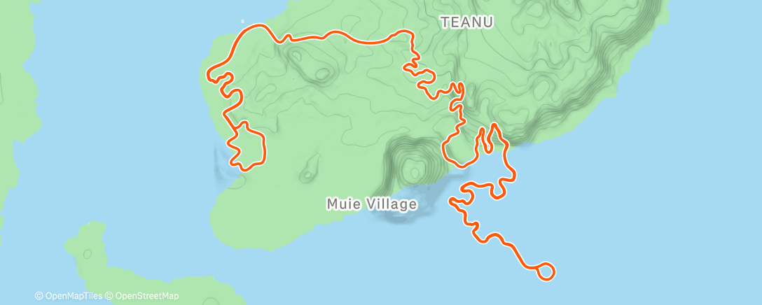 Map of the activity, Zwift - Danger Noodle in Watopia