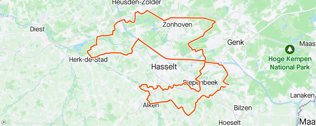 Map of the activity, Herk
