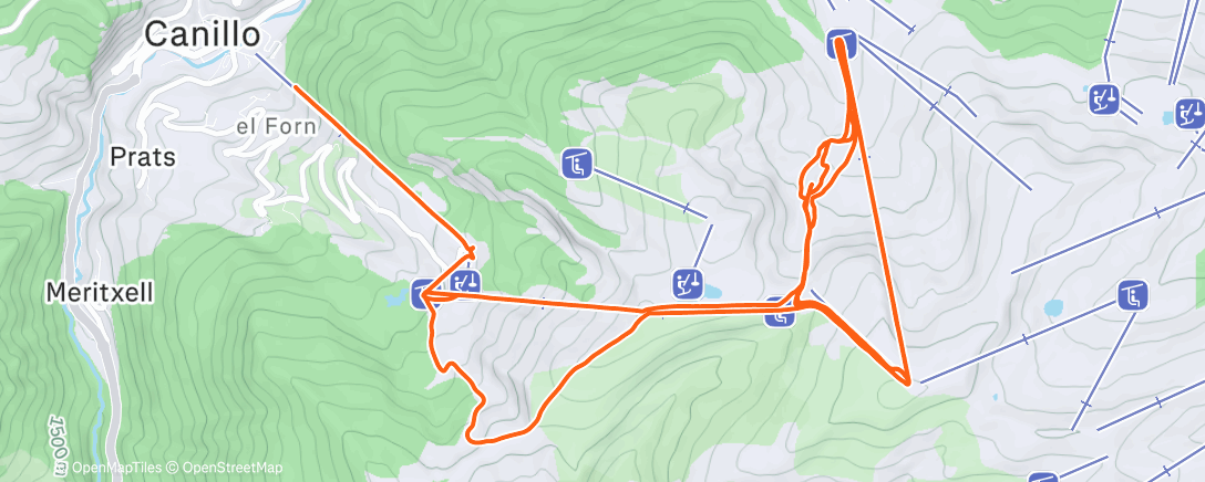 Map of the activity, Morning Alpine Ski