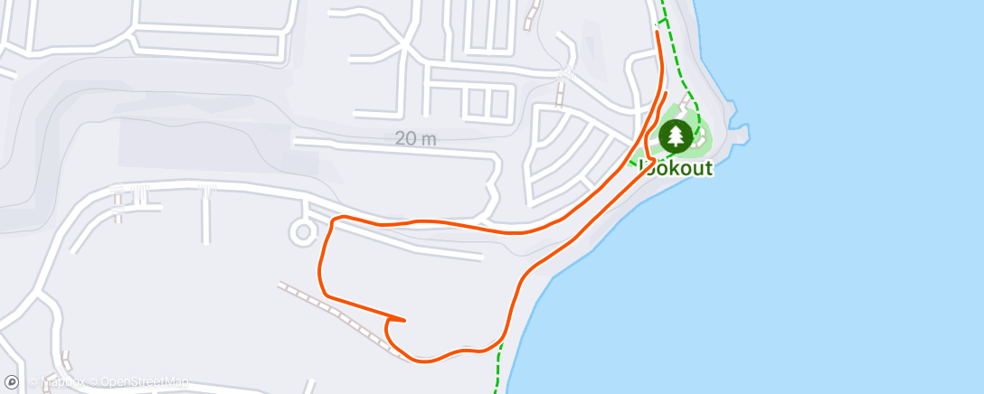 Map of the activity, Morning Hike