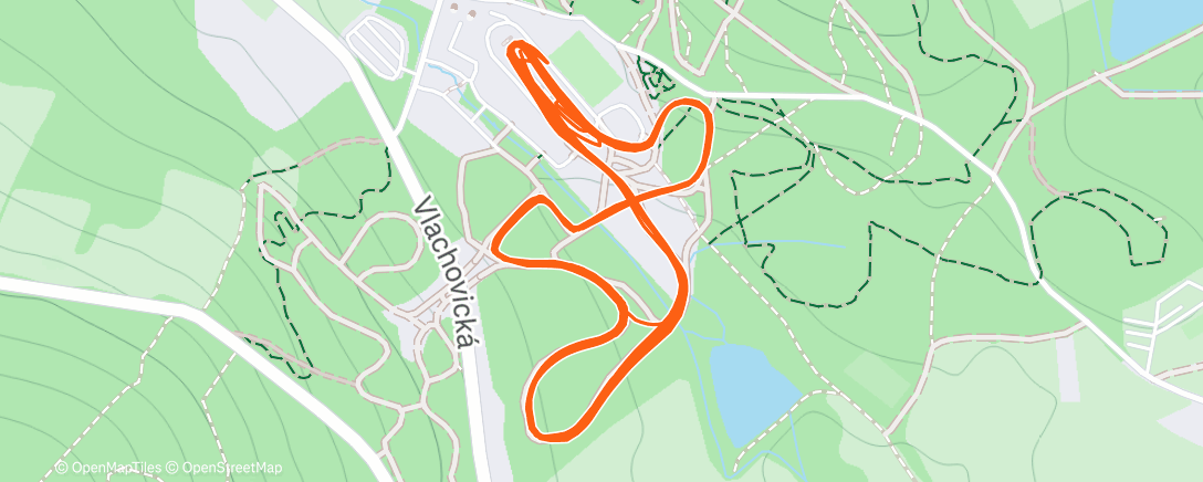 Map of the activity, Afternoon Nordic Ski