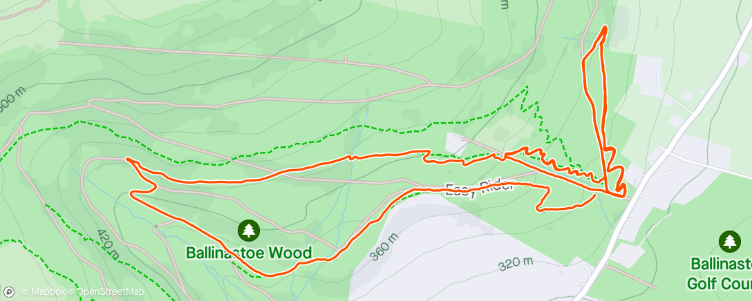 Map of the activity, Mountainbiking with Noah and Oscar