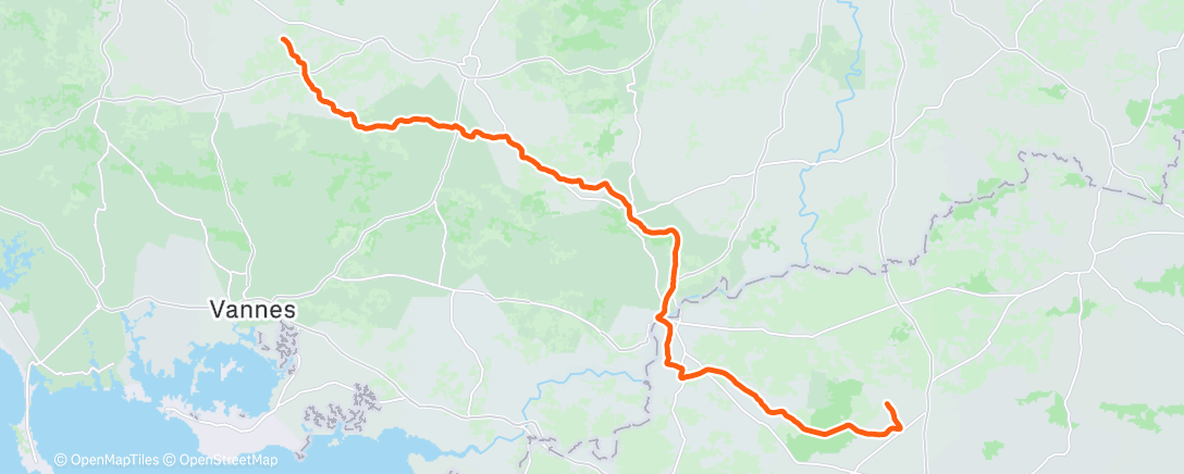 Map of the activity, Sortie vélo le midi