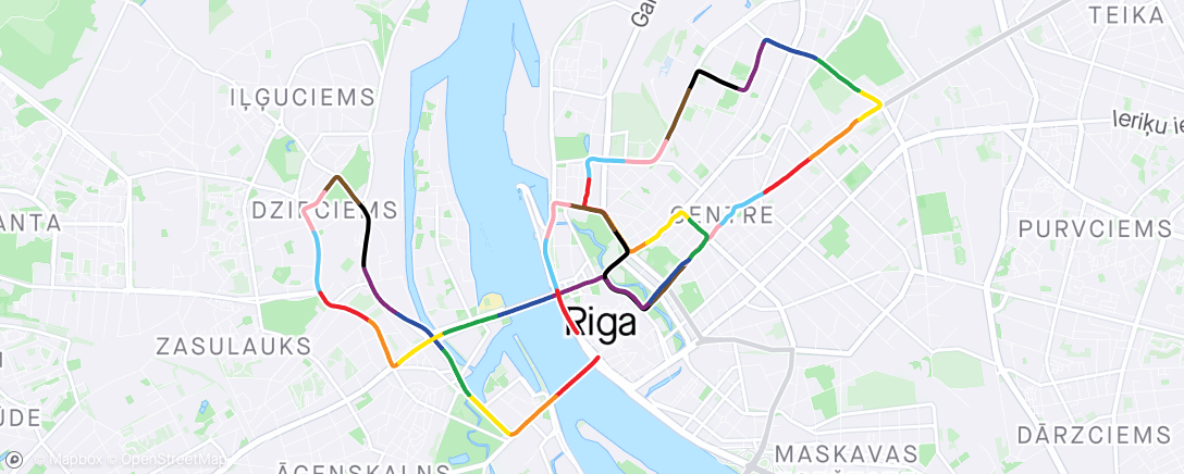 Map of the activity, Riga World Champs Half 🇱🇻