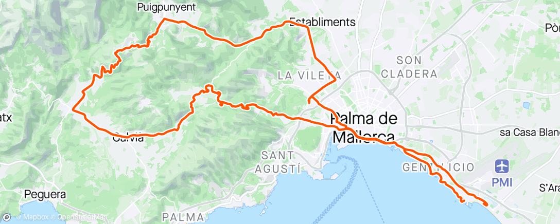 Mapa de la actividad (Mallorca dag 12, Krisecup dag 3 - Galilea 😁)