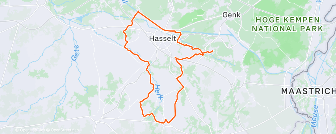 Карта физической активности (Evening Ride)