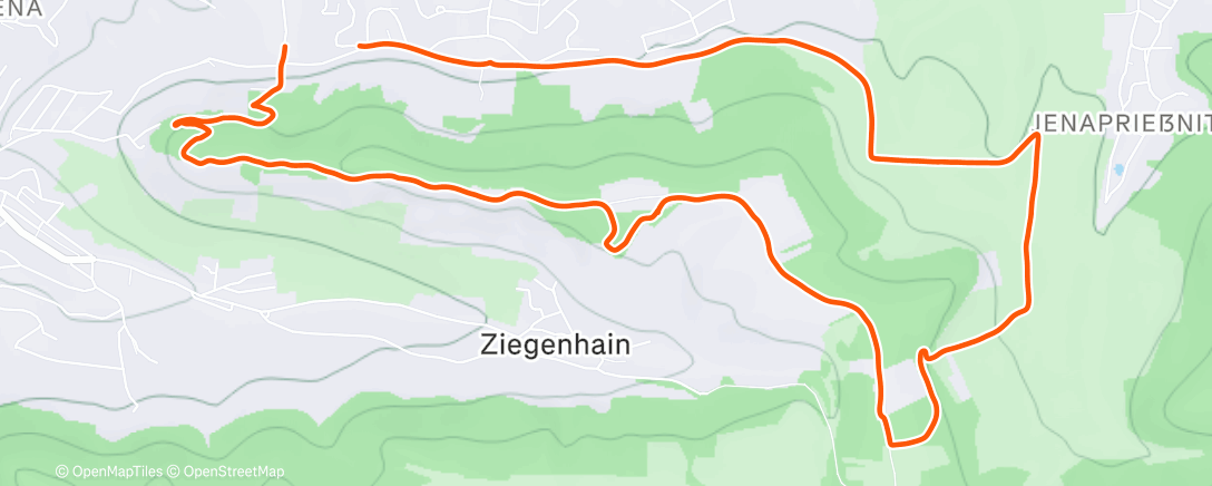 Map of the activity, Wandern