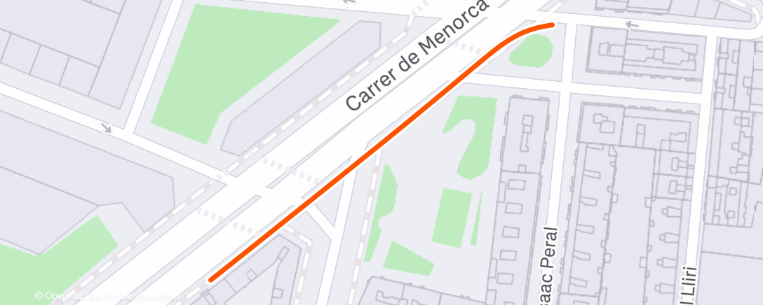 Map of the activity, Lauf am Morgen