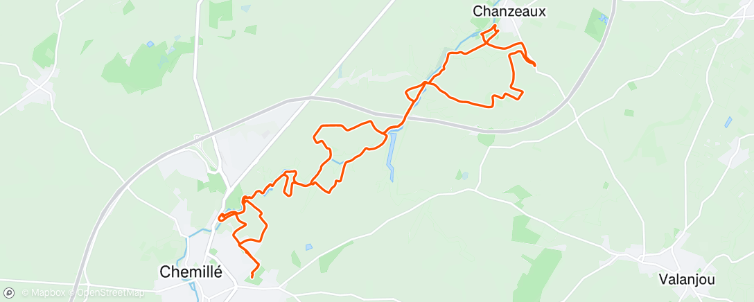 Map of the activity, Trail Hyrome SBL