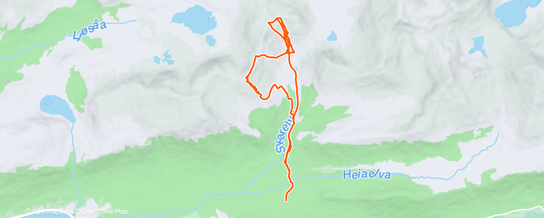 Map of the activity, Morning Nordic Ski
