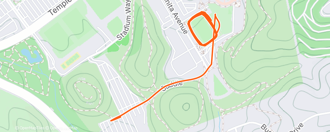 Map of the activity, Morning Run