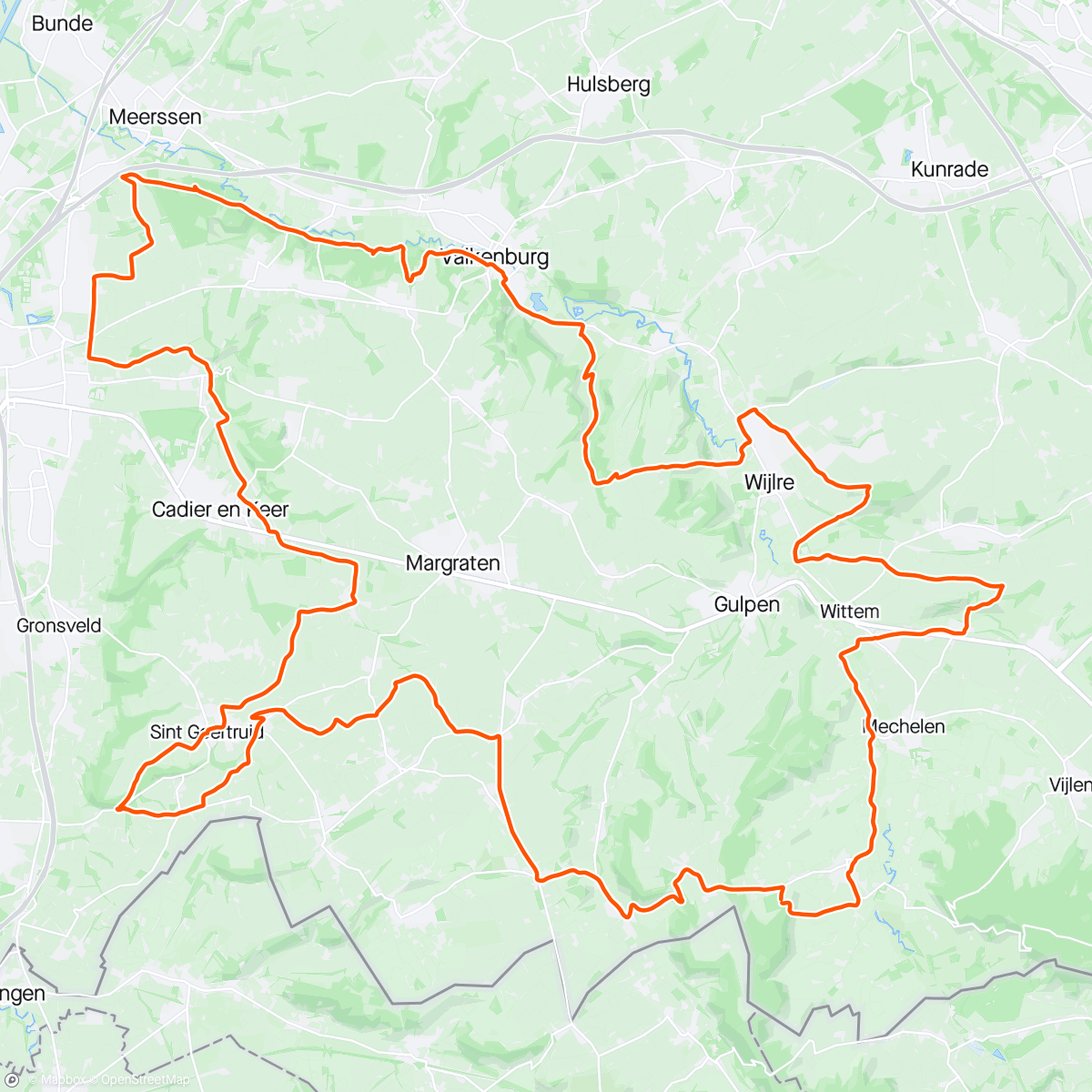 Map of the activity, 9 mei 2024. GRVL. Zonnig Zuid-Limburg ☀️⛰️🚴🏼‍♂️