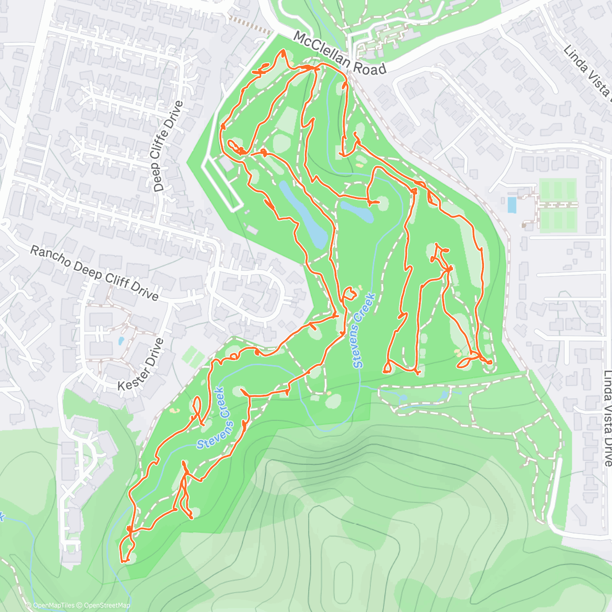 Map of the activity, Deep Cliff