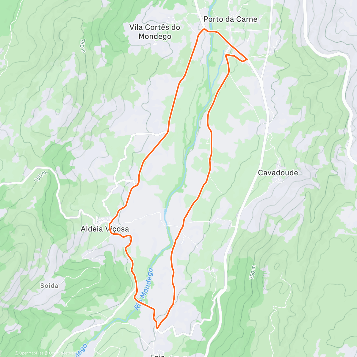 Map of the activity, Lunch Ride