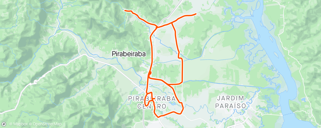 Map of the activity, Giro de Gravel