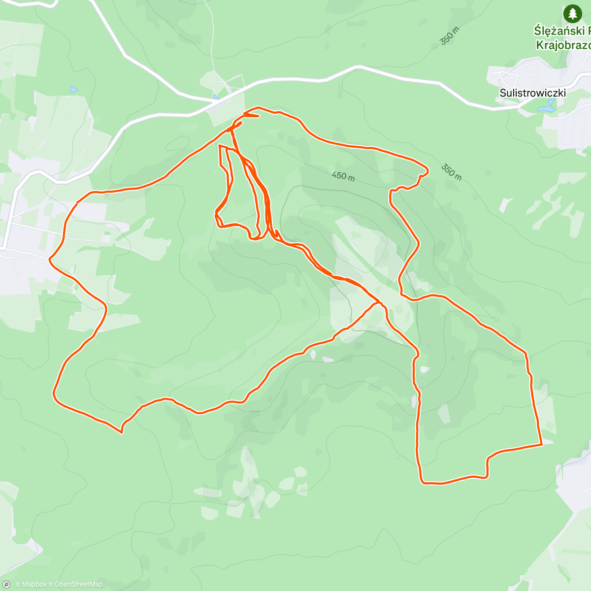 Map of the activity, Night E-Mountain Bike Ride