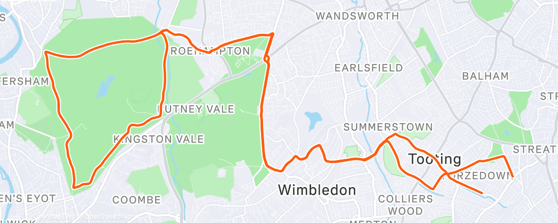 Map of the activity, 7 degrees