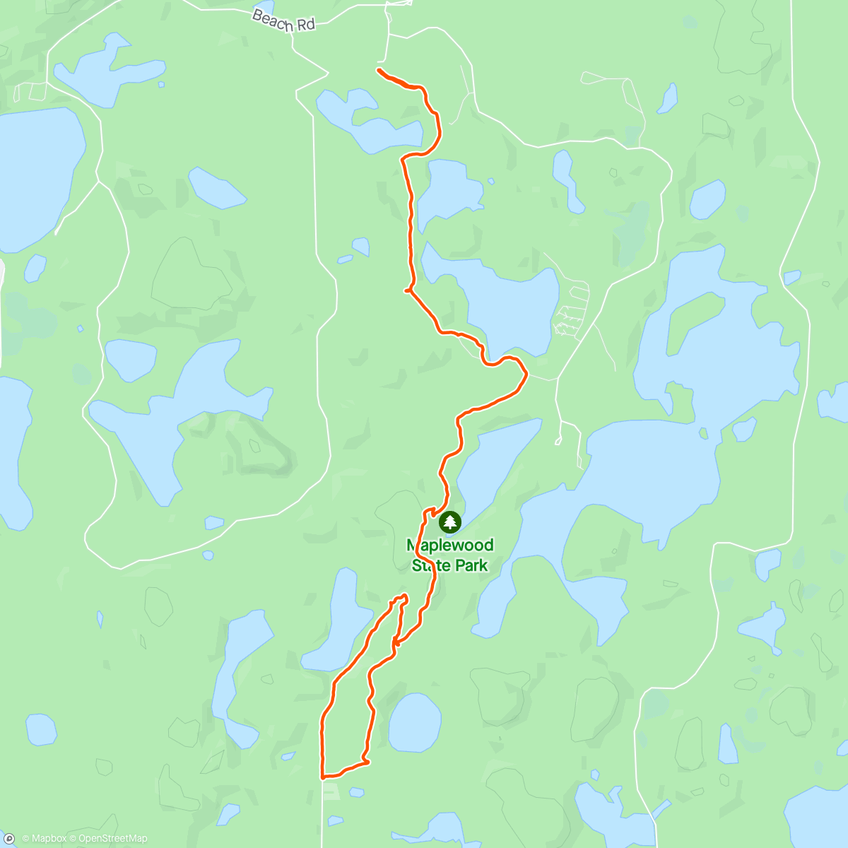 Kaart van de activiteit “午後のハイキング”