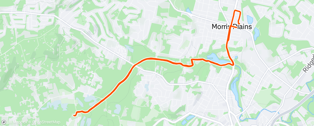 Map of the activity, Lunch Run
