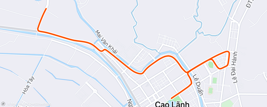 Map of the activity, Morning Ride