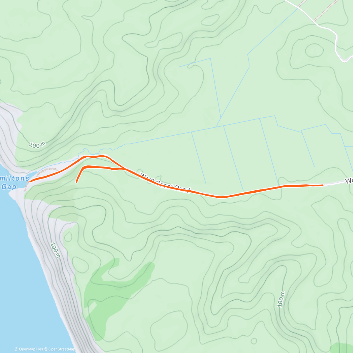 Map of the activity, Lunch Run