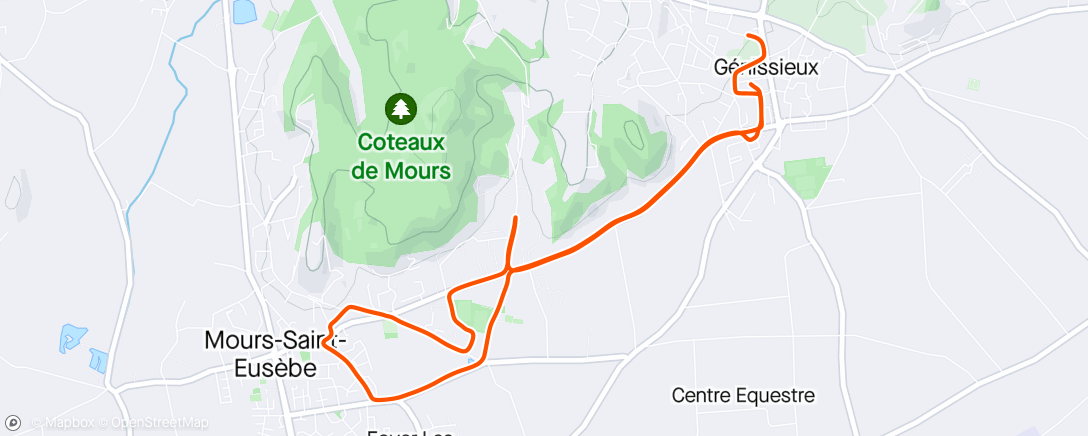 Map of the activity, Run en famille