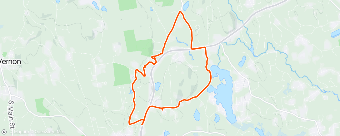 Map of the activity, Fave NH ride - but direct return
