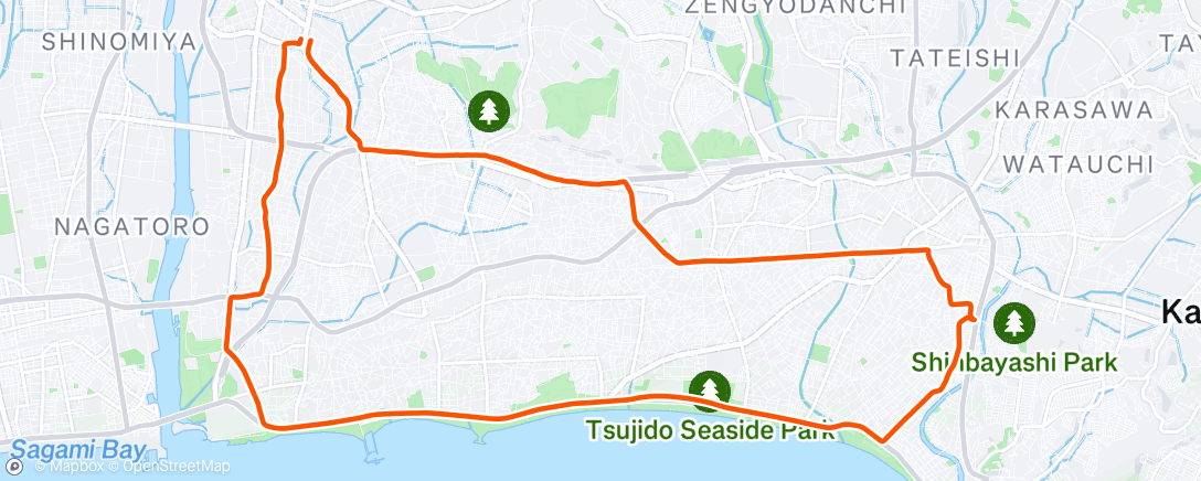 Map of the activity, 朝のライド