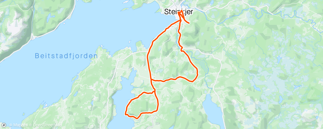 Map of the activity, Sunnan CK på luftetur🚴