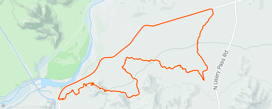 Map of the activity, Gravel bike takes on AZ boulders